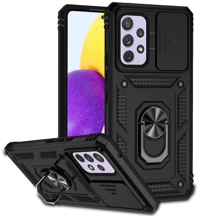 Custodia per telefono con supporto per camshield scorrevole, For Samsung Galaxy A53 5G, For Samsung Galaxy A72 5G / 4G, For Samsung Galaxy A73 5G