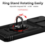Custodia per telefono con supporto per camshield scorrevole, For Samsung Galaxy A53 5G, For Samsung Galaxy A72 5G / 4G, For Samsung Galaxy A73 5G