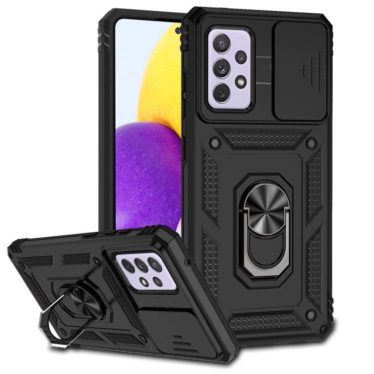 Custodia per telefono con supporto per camshield scorrevole, For Samsung Galaxy A53 5G, For Samsung Galaxy A72 5G / 4G, For Samsung Galaxy A73 5G