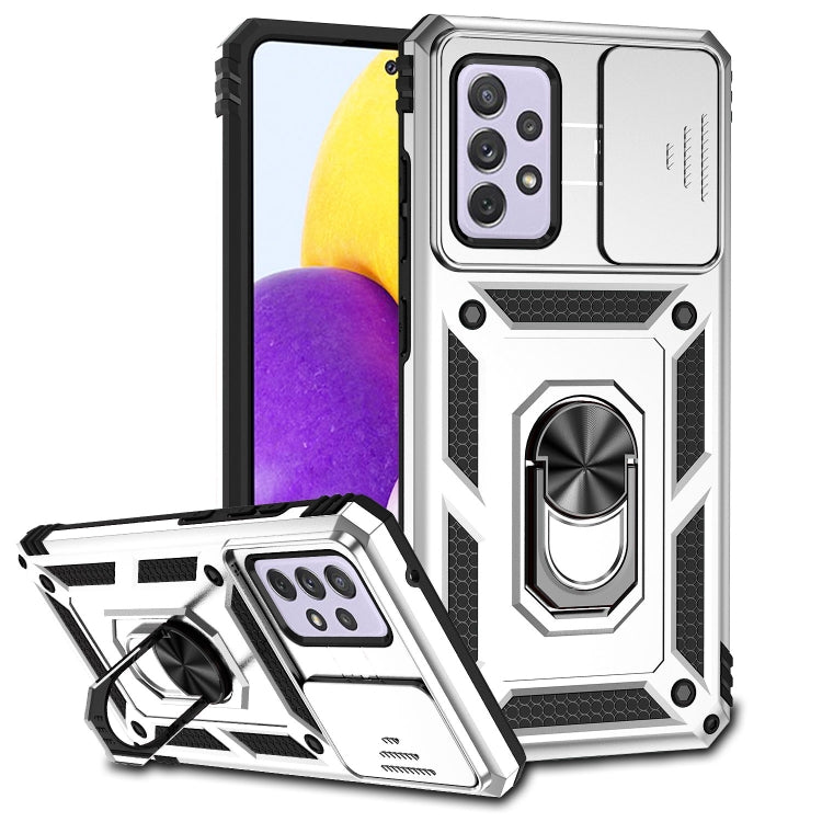 Custodia per telefono con supporto per camshield scorrevole, For Samsung Galaxy A53 5G, For Samsung Galaxy A72 5G / 4G, For Samsung Galaxy A73 5G