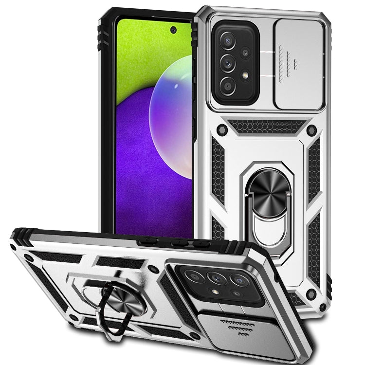 Custodia per telefono con supporto per camshield scorrevole, For Samsung Galaxy A53 5G, For Samsung Galaxy A72 5G / 4G, For Samsung Galaxy A73 5G