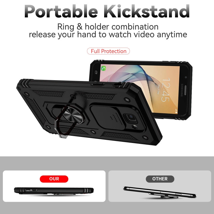 Custodia per telefono con supporto per camshield scorrevole, For Samsung Galaxy J7 Prime, For Samsung Galaxy S10, For Samsung Galaxy S10+