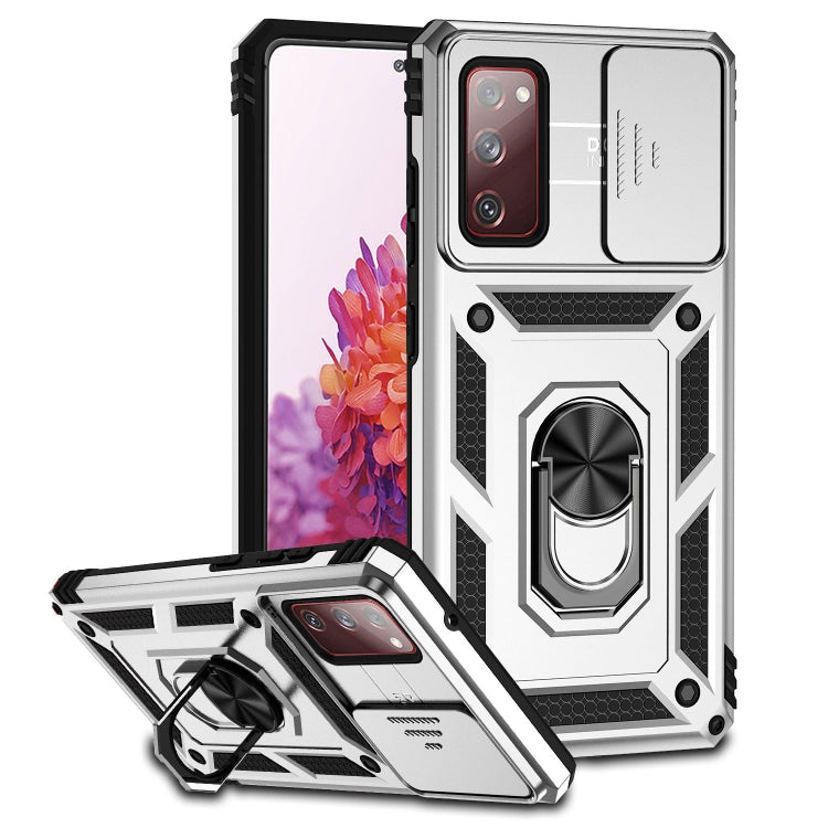 Custodia per telefono con supporto per camshield scorrevole, For Samsung Galaxy S20 FE, For Samsung Galaxy S21 5G, For Samsung Galaxy S21 FE 5G
