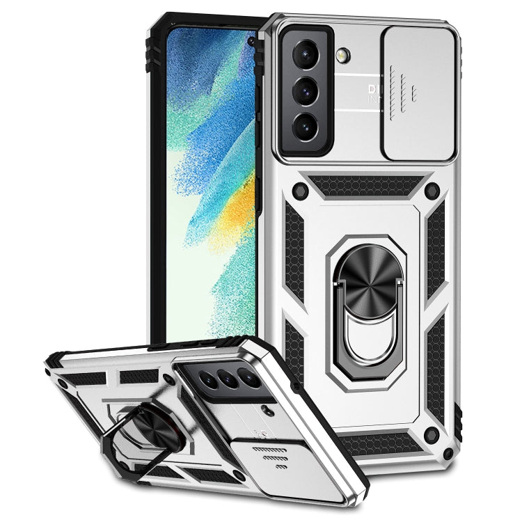 Custodia per telefono con supporto per camshield scorrevole, For Samsung Galaxy S20 FE, For Samsung Galaxy S21 5G, For Samsung Galaxy S21 FE 5G