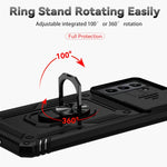 Custodia per telefono con supporto per camshield scorrevole, For Samsung Galaxy S21+ 5G, For Samsung Galaxy S21 Ultra 5G