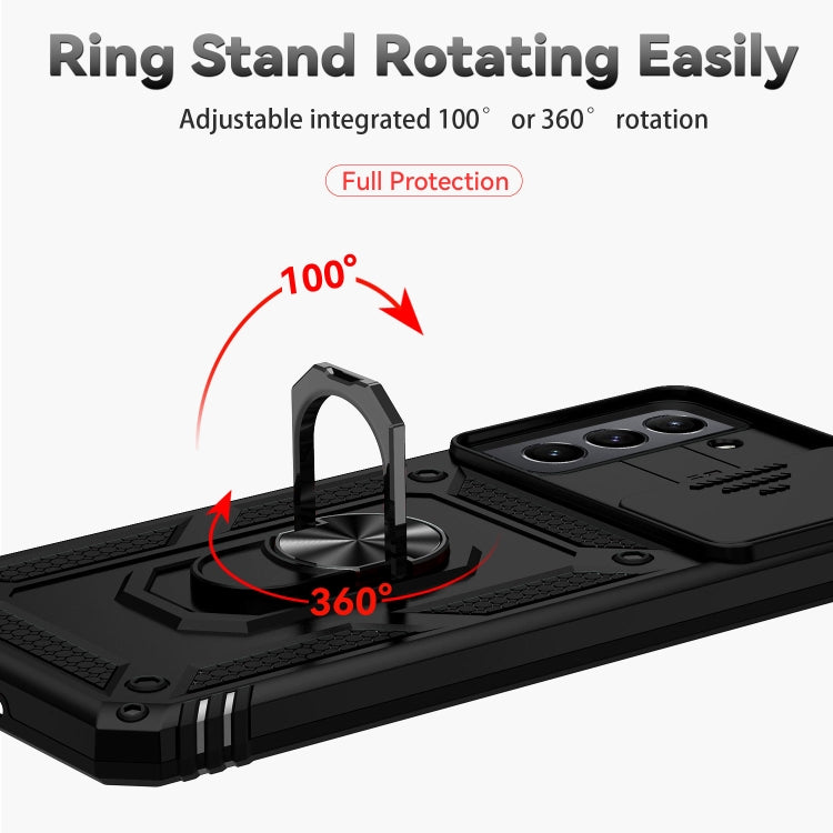 Custodia per telefono con supporto per camshield scorrevole, For Samsung Galaxy S21+ 5G, For Samsung Galaxy S21 Ultra 5G