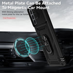 Custodia per telefono con supporto per camshield scorrevole, For Samsung Galaxy S21+ 5G, For Samsung Galaxy S21 Ultra 5G