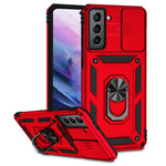 Custodia per telefono con supporto per camshield scorrevole, For Samsung Galaxy S21+ 5G, For Samsung Galaxy S21 Ultra 5G