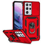 Custodia per telefono con supporto per camshield scorrevole, For Samsung Galaxy S21+ 5G, For Samsung Galaxy S21 Ultra 5G