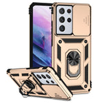 Custodia per telefono con supporto per camshield scorrevole, For Samsung Galaxy S21+ 5G, For Samsung Galaxy S21 Ultra 5G