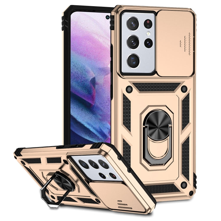 Custodia per telefono con supporto per camshield scorrevole, For Samsung Galaxy S21+ 5G, For Samsung Galaxy S21 Ultra 5G