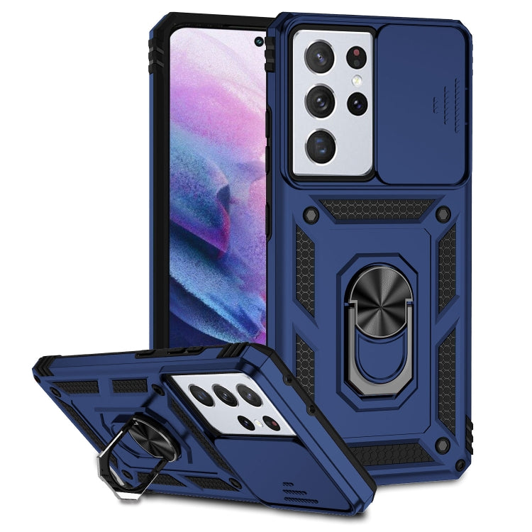 Custodia per telefono con supporto per camshield scorrevole, For Samsung Galaxy S21+ 5G, For Samsung Galaxy S21 Ultra 5G