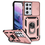 Custodia per telefono con supporto per camshield scorrevole, For Samsung Galaxy S21+ 5G, For Samsung Galaxy S21 Ultra 5G