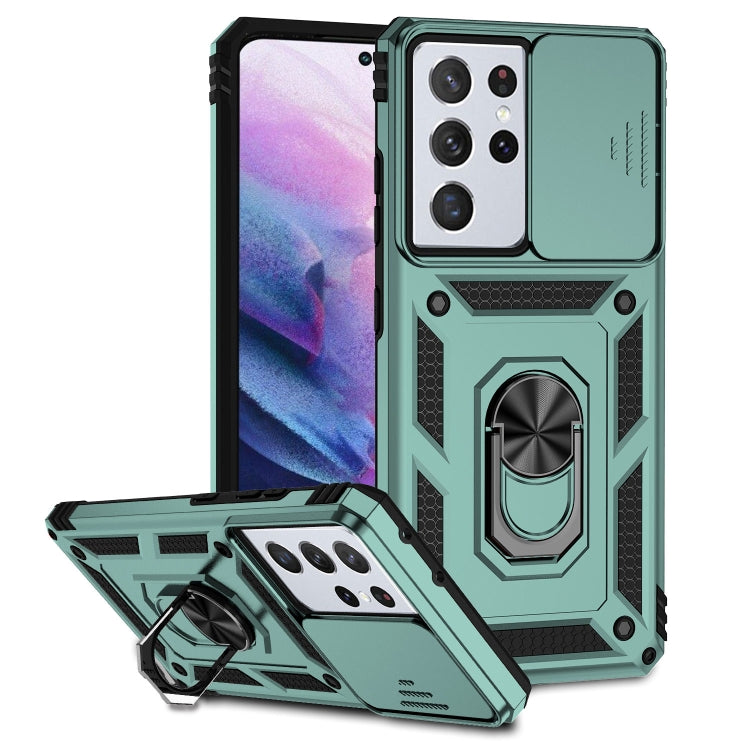 Custodia per telefono con supporto per camshield scorrevole, For Samsung Galaxy S21+ 5G, For Samsung Galaxy S21 Ultra 5G