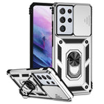 Custodia per telefono con supporto per camshield scorrevole, For Samsung Galaxy S21+ 5G, For Samsung Galaxy S21 Ultra 5G