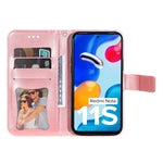 Custodia in pelle Flip orizzontale con motivo a fiori a 7 petali, For Xiaomi Redmi Note 11 4G(Global), For Xiaomi Redmi Note 11 Pro 4G, For OPPO Realme 9i / A36 4G / A76 4G(Global), For OPPO Realme 9 Pro+