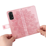 Custodia in pelle Flip orizzontale con motivo a fiori a 7 petali, For Xiaomi Redmi Note 11 4G(Global), For Xiaomi Redmi Note 11 Pro 4G, For OPPO Realme 9i / A36 4G / A76 4G(Global), For OPPO Realme 9 Pro+