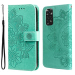 Custodia in pelle Flip orizzontale con motivo a fiori a 7 petali, For Xiaomi Redmi Note 11 4G(Global), For Xiaomi Redmi Note 11 Pro 4G, For OPPO Realme 9i / A36 4G / A76 4G(Global), For OPPO Realme 9 Pro+