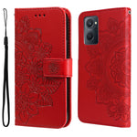 Custodia in pelle Flip orizzontale con motivo a fiori a 7 petali, For Xiaomi Redmi Note 11 4G(Global), For Xiaomi Redmi Note 11 Pro 4G, For OPPO Realme 9i / A36 4G / A76 4G(Global), For OPPO Realme 9 Pro+