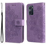 Custodia in pelle Flip orizzontale con motivo a fiori a 7 petali, For Xiaomi Redmi Note 11 4G(Global), For Xiaomi Redmi Note 11 Pro 4G, For OPPO Realme 9i / A36 4G / A76 4G(Global), For OPPO Realme 9 Pro+