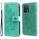 Custodia in pelle Flip orizzontale con motivo a fiori a 7 petali, For Xiaomi Redmi Note 11 4G(Global), For Xiaomi Redmi Note 11 Pro 4G, For OPPO Realme 9i / A36 4G / A76 4G(Global), For OPPO Realme 9 Pro+