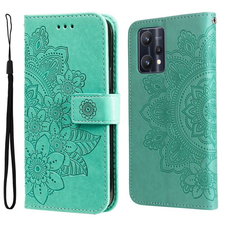 Custodia in pelle Flip orizzontale con motivo a fiori a 7 petali, For OPPO Realme GT2 Pro, For OPPO Realme 9 Pro/Realme V25, For Samsung Galaxy A23 /Galaxy M23/Galaxy F23, For Xiaomi Poco M4 Pro 4G