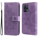 Custodia in pelle Flip orizzontale con motivo a fiori a 7 petali, For OPPO Realme GT2 Pro, For OPPO Realme 9 Pro/Realme V25, For Samsung Galaxy A23 /Galaxy M23/Galaxy F23, For Xiaomi Poco M4 Pro 4G