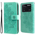 Custodia in pelle Flip orizzontale con motivo a fiori a 7 petali, For OPPO Realme GT2 Pro, For OPPO Realme 9 Pro/Realme V25, For Samsung Galaxy A23 /Galaxy M23/Galaxy F23, For Xiaomi Poco M4 Pro 4G