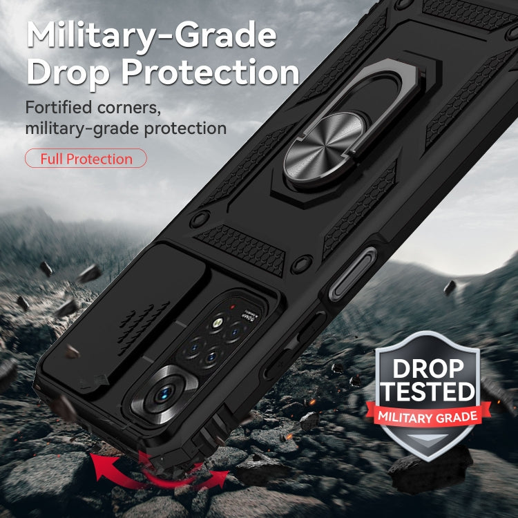 Custodia per telefono con supporto per camshield scorrevole, For Xiaomi Redmi Note 11 Global, For Xiaomi Redmi Note 11 Pro Global