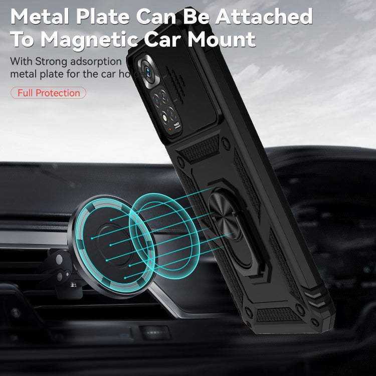 Custodia per telefono con supporto per camshield scorrevole, For Xiaomi Redmi Note 11 Global, For Xiaomi Redmi Note 11 Pro Global