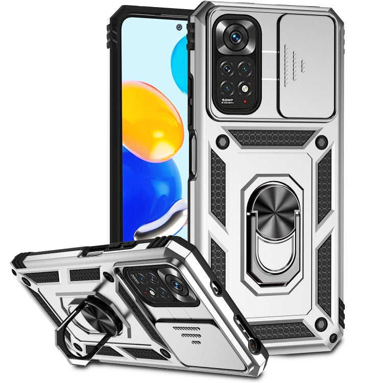 Custodia per telefono con supporto per camshield scorrevole, For Xiaomi Redmi Note 11 Global, For Xiaomi Redmi Note 11 Pro Global