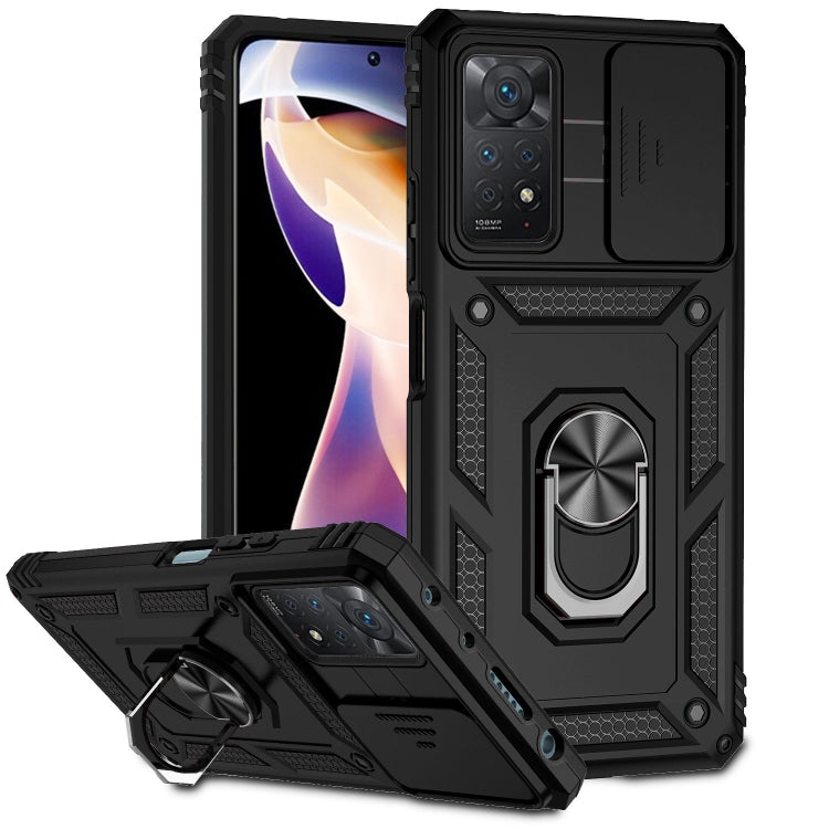 Custodia per telefono con supporto per camshield scorrevole, For Xiaomi Redmi Note 11 Global, For Xiaomi Redmi Note 11 Pro Global