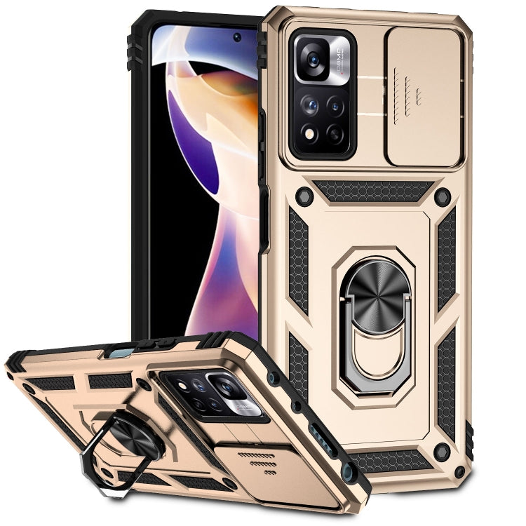 Custodia per telefono con supporto per camshield scorrevole, For Xiaomi Redmi Note 11 Global, For Xiaomi Redmi Note 11 Pro Global