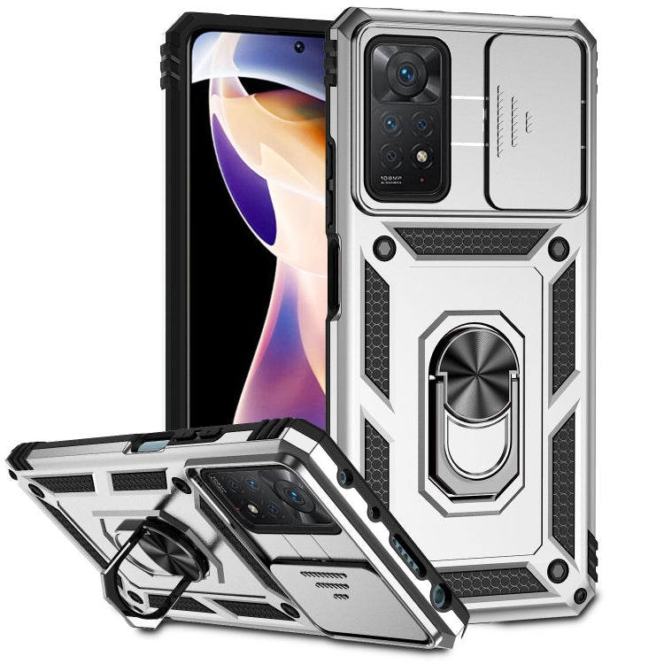 Custodia per telefono con supporto per camshield scorrevole, For Xiaomi Redmi Note 11 Global, For Xiaomi Redmi Note 11 Pro Global