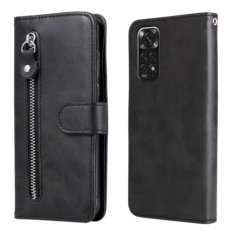 Custodia in pelle flip orizzontale con cerniera Fashion Calf Texture, For Xiaomi Redmi Note 11 4G(Global), For Xiaomi Redmi Note 11 Pro 4G, For OPPO Realme 9i/A36 4G/A96 4G/K10 4G/A76 4G / A36 4G / A76 4G(Global)                                        ...