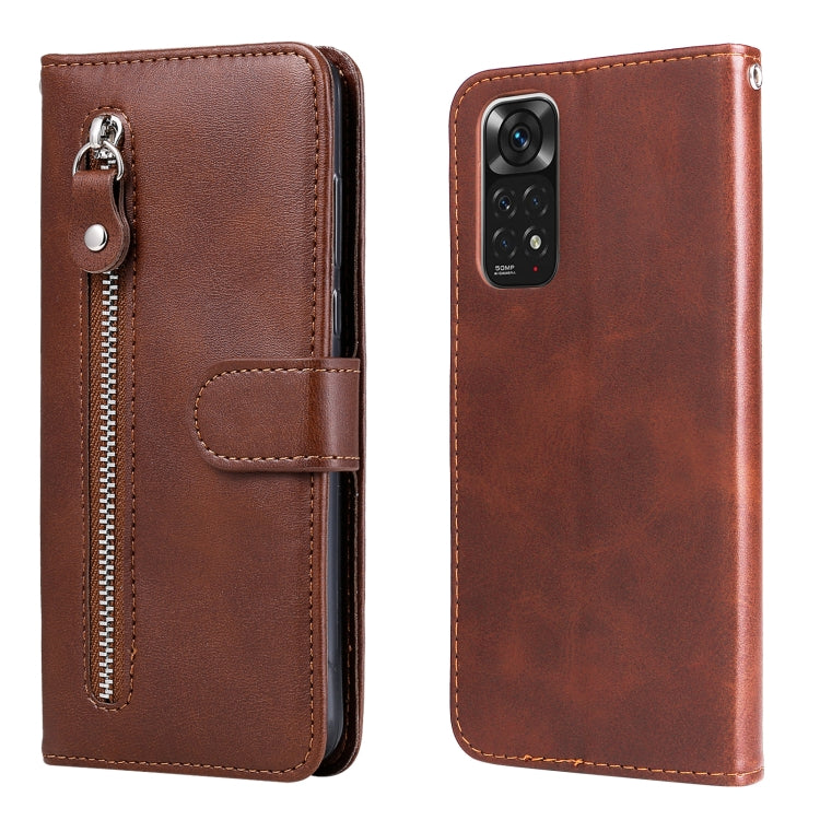 Custodia in pelle flip orizzontale con cerniera Fashion Calf Texture, For Xiaomi Redmi Note 11 4G(Global), For Xiaomi Redmi Note 11 Pro 4G, For OPPO Realme 9i/A36 4G/A96 4G/K10 4G/A76 4G / A36 4G / A76 4G(Global)                                        ...