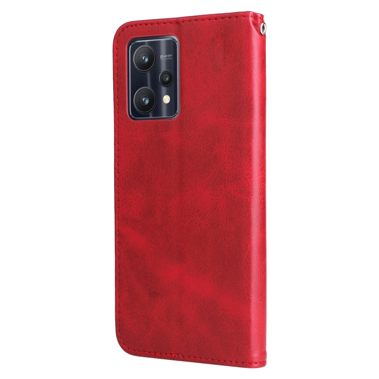 Custodia in pelle flip orizzontale con cerniera Fashion Calf Texture, For OPPO Realme 9 Pro/Realme V25
