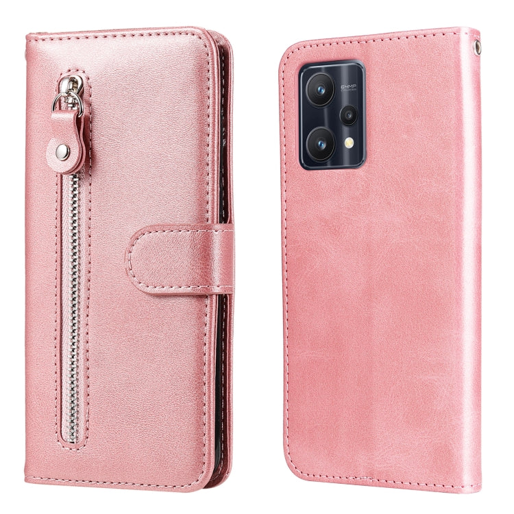 Custodia in pelle flip orizzontale con cerniera Fashion Calf Texture, For OPPO Realme 9 Pro/Realme V25