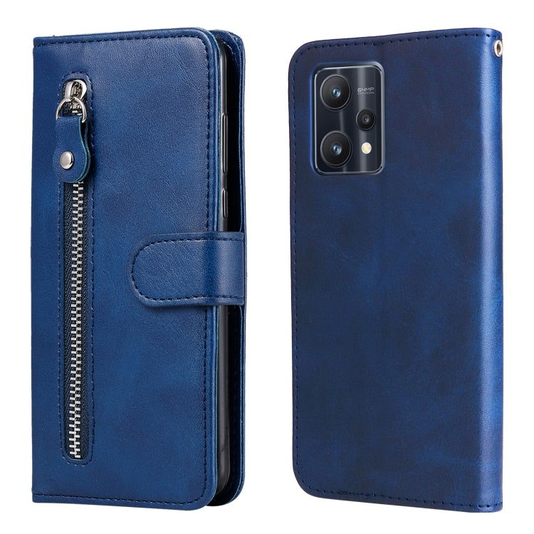 Custodia in pelle flip orizzontale con cerniera Fashion Calf Texture, For OPPO Realme 9 Pro/Realme V25