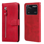 Custodia in pelle flip orizzontale con cerniera Fashion Calf Texture, For OPPO Realme 9 Pro+, For Xiaomi Poco M4 Pro 4G, For OPPO Realme GT2 Pro, For Xiaomi Poco X4 Pro 5G
