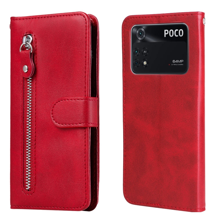 Custodia in pelle flip orizzontale con cerniera Fashion Calf Texture, For OPPO Realme 9 Pro+, For Xiaomi Poco M4 Pro 4G, For OPPO Realme GT2 Pro, For Xiaomi Poco X4 Pro 5G