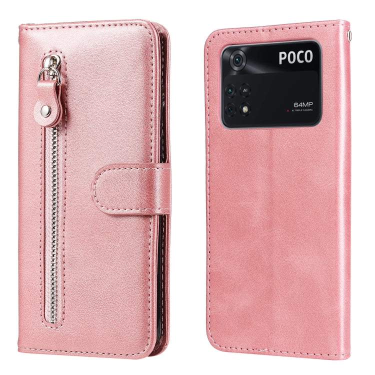 Custodia in pelle flip orizzontale con cerniera Fashion Calf Texture, For OPPO Realme 9 Pro+, For Xiaomi Poco M4 Pro 4G, For OPPO Realme GT2 Pro, For Xiaomi Poco X4 Pro 5G