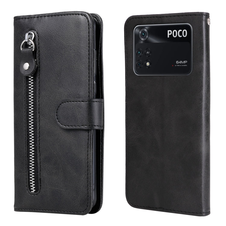 Custodia in pelle flip orizzontale con cerniera Fashion Calf Texture, For OPPO Realme 9 Pro+, For Xiaomi Poco M4 Pro 4G, For OPPO Realme GT2 Pro, For Xiaomi Poco X4 Pro 5G