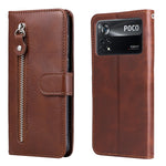 Custodia in pelle flip orizzontale con cerniera Fashion Calf Texture, For OPPO Realme 9 Pro+, For Xiaomi Poco M4 Pro 4G, For OPPO Realme GT2 Pro, For Xiaomi Poco X4 Pro 5G
