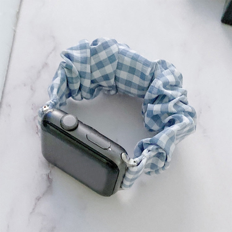 Cinturino a griglia in tessuto elasticizzato ad anello singolo per Apple Watch Series, 7 41mm / 6&SE&5&4 40mm / 3&2&1 38mm, 7 45mm / 6&SE&5&4 44mm / 3&2&1 42mm