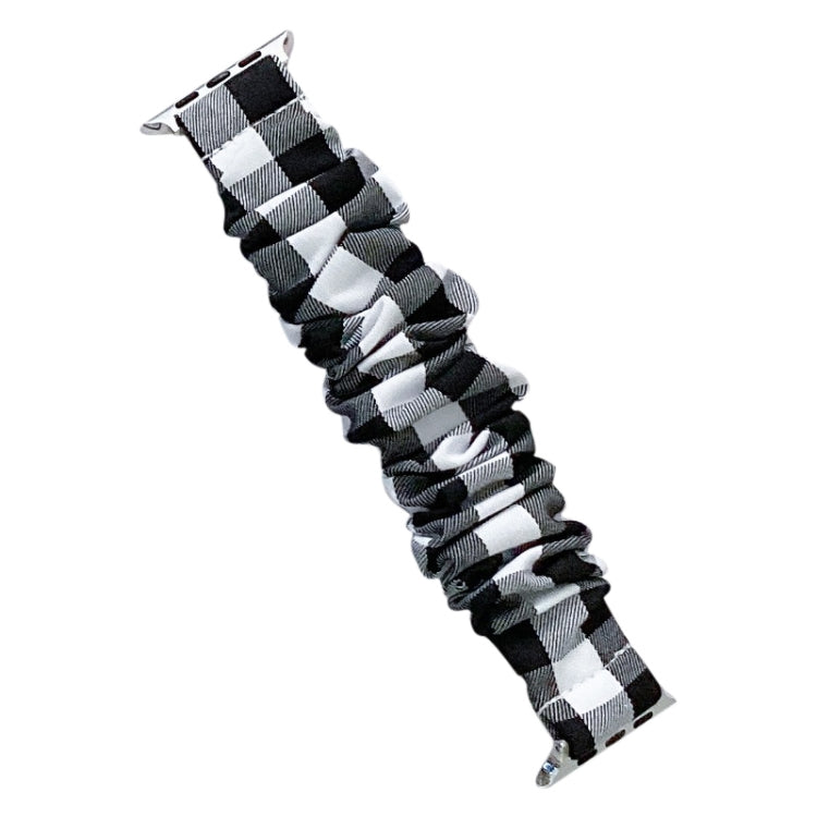 Cinturino a griglia in tessuto elasticizzato ad anello singolo per Apple Watch Series, 7 41mm / 6&SE&5&4 40mm / 3&2&1 38mm, 7 45mm / 6&SE&5&4 44mm / 3&2&1 42mm