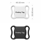 Find My Tag Special Shape Smart Bluetooth Localizzatore di allarme anti-perso Tracker, Special Shape (Black), Special Shape (White)