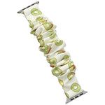 Cinturino per frutta in tessuto elasticizzato ad anello singolo per Apple Watch Series, 7 41mm / 6&SE&5&4 40mm / 3&2&1 38mm, 7 45mm / 6&SE&5&4 44mm / 3&2&1 42mm