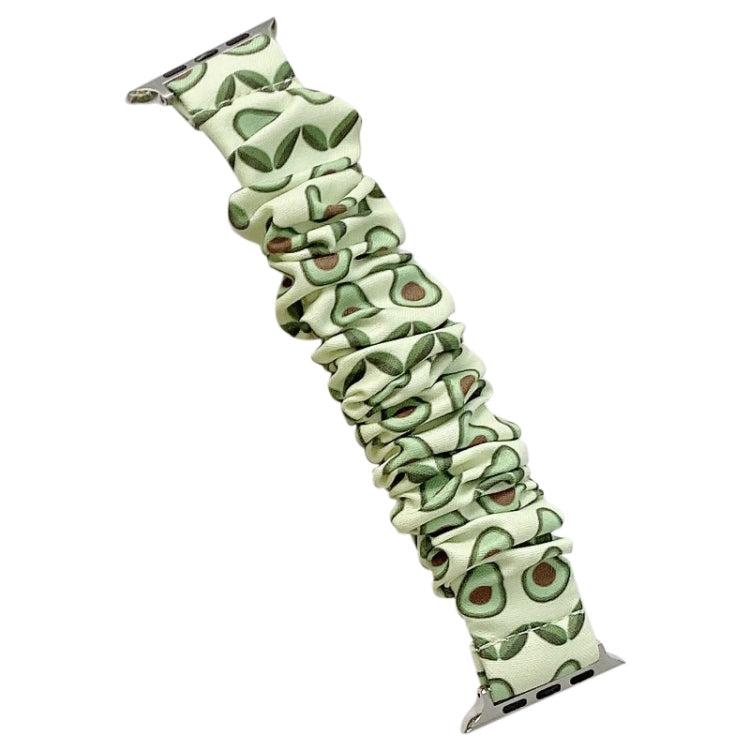 Cinturino per frutta in tessuto elasticizzato ad anello singolo per Apple Watch Series, 7 41mm / 6&SE&5&4 40mm / 3&2&1 38mm, 7 45mm / 6&SE&5&4 44mm / 3&2&1 42mm