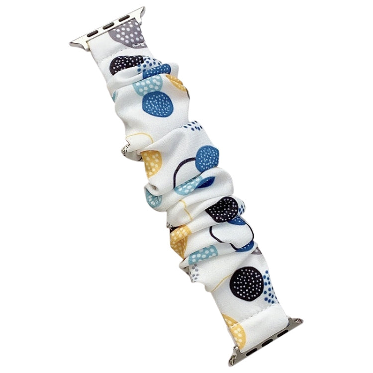 Cinturino per frutta in tessuto elasticizzato ad anello singolo per Apple Watch Series, 7 41mm / 6&SE&5&4 40mm / 3&2&1 38mm, 7 45mm / 6&SE&5&4 44mm / 3&2&1 42mm